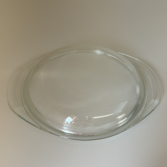Vintage Pyrex 682-C 31 Clear Glass Round Casserole Replacement Lid with handles - Picture 5 of 11